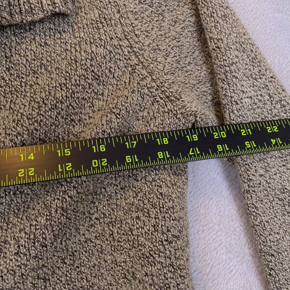 Karen Scott Women's Cardigan Sweater Medium Tan Button Front Acrylic/Polyester - Picture 4 of 9